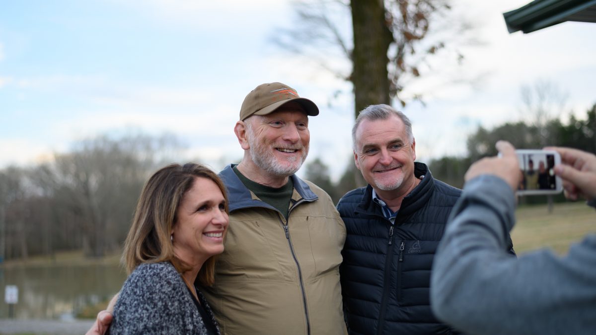 Adrian taking a picture with PSAP participants