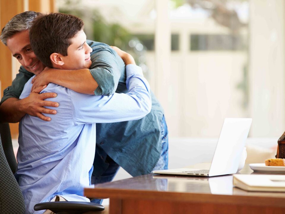 Father And Teenage Son Having A Hug, how to help your troubled teenage son